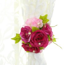 리빙데코 [리빙데코] 후레쉬 커튼장식집게, 레드, 1개