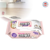 주방행주 베이킹소다 물티슈 100매 엠보싱 캡형10팩