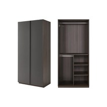 [까사미아] 뮤제오 제노도어 짧은옷 다용도장 1000_다크그레이, 다크그레이+다크브라운