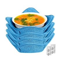 핫볼홀더 전자레인지 안전 볼홀더 냄비홀더 수프볼 코지 전자레인지용 그릇 다용도 핫푸드용 그릇홀더 접시, Blue