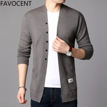 FANSYLI 2022봄 남성 니트코트 남 집업 니트 보온 캐주얼 가디건 1193호 1F