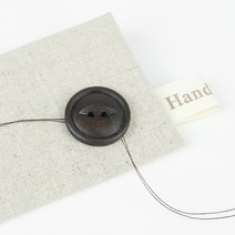JSTrading (10개) 입술 나무단추 23mm-빈티지브라운 단추, 10개