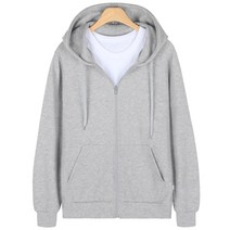 후리스타일 남성용 무지 후드집업