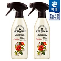 허브마리 카멜리아힐 섬유탈취제 본품 400ml x2개, 2개