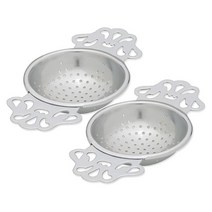 HIC Kitchen 영국 차 여과기 일본 스테인리스 스틸 12.4cm x 6.4cm x 1.9cm(4.75인치 x 2.5인치 x 0.75인치) 114214