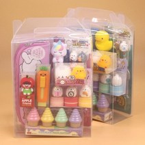 문구세트 몰랑이와스퀴시친구들 문구세트1호 문구세트선물 유치원 초등학교 졸업입학문구세트 단체선물세트, 남아용