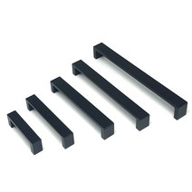 인라이프 체어맨 2구 가구손잡이 심플 베이직 모노톤 ㄷ자 손잡이, 블랙 P64mm