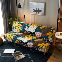 소파커버 쇼파 sofa cover 천갈이 덮개 거실 용 탄성 침대 타월 미끄럼 방지 면, 160cm - 185cm, 컬러23