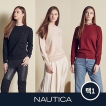 [NAUTICA] 노티카 여성 메리노 울 라운드넥 니트 1종