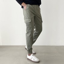 빠델 남성용 스판 밴딩 카고 조거팬츠
