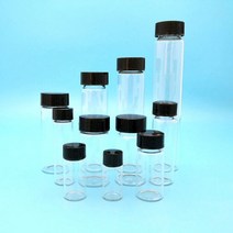 [케이로] 473127 실험실 2ml 60ml 투명 유리 샘플 바이알 시약 약병 화학 실험용, 3ml 100pcs