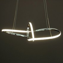 LED 루프 펜던트 식탁등 웨이브 멜스톰 리본 뫼비우스 옐로우테일 실버 골드 40W 조명, [무광골드]LED 루프 40W (YMG-35)