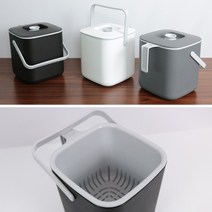 니드산업 모던 가정용 음식물 쓰레기통3L, 음식물쓰레기통-그레이