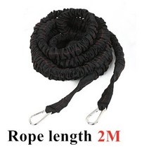 저항 밴드 번지 라텍스 가속 스피드 코드 트레이너 세트 휘트니스 스트레칭 달리기 스프린트 트레이닝 민첩성 향상, 하나, 2m Rope