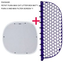 고양이자동화장실 pura x 및 max 샌드박스 액세서리용 petkit 고양이 쓰레기 상자 자동 화장실 고양이 쓰레기 필터 스크린 필터 메쉬, 쇼와 같이