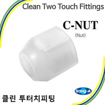 클린투터치피팅 클린투터치휘팅 C-NUT 약액배관 플라스틱 상아뉴매틱 10개묶음, 10개