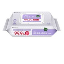 그린핑거 유아용품 소독티슈 캡형 50매, 24개