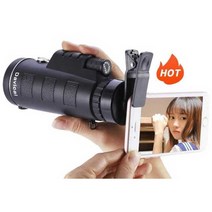 휴대용 고배율 고화질 전문가급 콘서트 망원경, 10배 초고화질 9500형 포토클립 삼각대