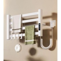 욕실 수건 건조기 워머기 전기 타월 랙 걸이 난방 방수 건조 전기수건걸이, 블랙 베이직 57 30 cm