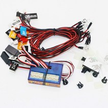 GT 전원 RC 자동차 조명 12 LED 지능형 제어 가능한 연결 모델 2 PPM FM FS 2.4G 키트 브레이크 헤드 라이트 신호, [02] With Retail Box