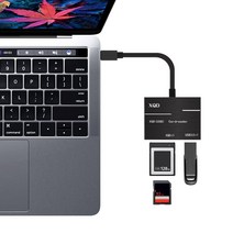 카드 리더기 판독기 USB 3.0 유형-C USB-C-XQD 메모리 카드 리더 500 메터/초 고속 어댑터, 한개옵션0