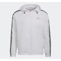 아디다스 ADIDAS 퍼포먼스 HB1328 에센셜 3S 우븐 윈드브레이커 화이트 남성바람막이