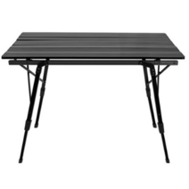 노마드캠핑 알루미늄 롤 테이블 90, 블랙
