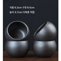 CNTCSM 사각난꽃창포 화훼녹식재 라지 다육분경 작은 도자기, 자색 모래 방울 네 개, 크다