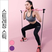 방구석 홈트왕 만능 스트레칭 스틱 짐스틱 스트레칭바 튜빙바 전신운동, No.02 스트레칭 스틱 퍼플
