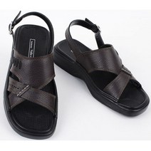 예루살렘 샌들 천연 가죽 남성 남자