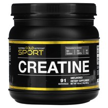 캘리포니아 골드 뉴트리션 크레아틴 분말 파우더 454g CGN 캘골뉴 California Gold Nutrition Creatine Powder Micronized Monohydrate Creapure Unflavored 16 oz (454g), 1개