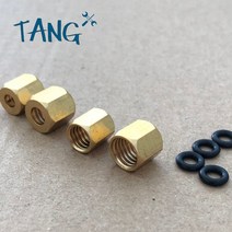 프린트부품 소형/대형 구리 너트 O 링 나사 10 개 2x3mm 및 4x3mm 엡손 UV 댐퍼 1390 DX7 DX4 DX5 잉크 튜브, [02] big 4x3mm
