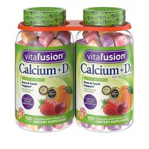 Vitafusion Calcium + D3 비타퓨전 칼슘 플러스 비타민D3 100구미 2팩