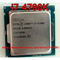 인텔 CPU 코어 i7 4790K 프로세서 4.00GHz 8M 쿼드 소켓 1150 빠른, 한개옵션0