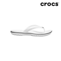 [크록스(CROCS)] [크록스] 공용 크록밴드 플립 화이트 11033-100