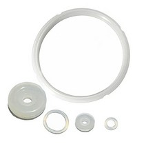 Kitchen Silicone Sealing Ring and Pressure Cooker Replacement Rubber Gaskets parts for 6 qt and 5 qt, 1, White