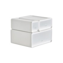 락앤락 쌓아쓰는 모듈 서랍장 3종 세트 INP1048S01, 화이트, 1세트