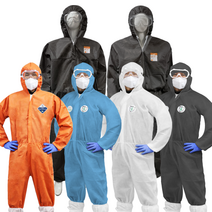 원피스작업복 일회용작업복 부직포 방진복 분진복 방역복 보호복 위생복 위생가운 일체형 회색 흰색 청색, PP원피스작업복(회색), XXL