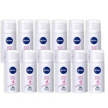 니베아 엑스트라 화이트 35ml 휴대용 데오드란트 스프레이12개, 12개