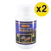 그린탑 뉴질랜드 초록홍합 초록입홍합 GREEN MUSSEL 1000mg 100캡슐, 2개