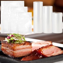 매직 진공 포장팩 세트 롤 파우치 가정용 진공포장비닐 식재료 채소 반찬 보관, 롤4호