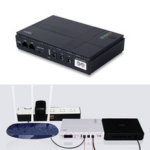 파워서플라이 컴퓨터파워 무정전 전원 공급 장치 DC 5V 9V 12V 미니 UPS 배터리 백업 10400mAh 용량 하우스, 한개옵션0