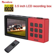 [해외]EZCAP 273A HD 비디오 레코더 박스 1080P 60fps 휴대용 게임 캡처 박스 3.5 인치 LCD 화면 재생 포함 HDMI AV 비디오 게임 캡처, 상자없이