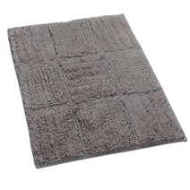 Textile Dcor Castle Hill Décor 욕실 매트 스프레이 라텍스 뒷면 체커 보드 디자인 50.6 x 76.4cm(20 30인치) 스톤