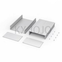 알루미늄 인클로저 106*55*100/150/200mm 합금 전자 부품 만든 PCB 쉘 케이스 DIY 악기 프로젝트, 01 Silver_03 106X55X200mm