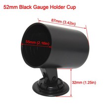 유면계 유량계 AD 2 "52mm 블루 LED 자동차 게이지 오일 압력 게이지 PSI 바 터보 부스트 게이지 12, 09 Only Holder BL0062
