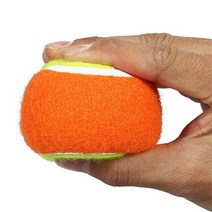 입문자 어린이용 소프트 테니스볼 (2개입), 주황색 초록색