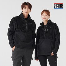 스프리스 스프리스 유니 방풍 후리스 아노락 (블랙)