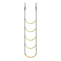 5 단계 해양 로프 사다리 웨빙 스트랩 모터 보트 스피드 보트 카누 세일링 지원 보트 용 나일론 풍선 보트 리브, 노란색