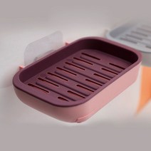 클린홈 벽부착 이중 비누받침대 비누트레이 퍼플, 20개